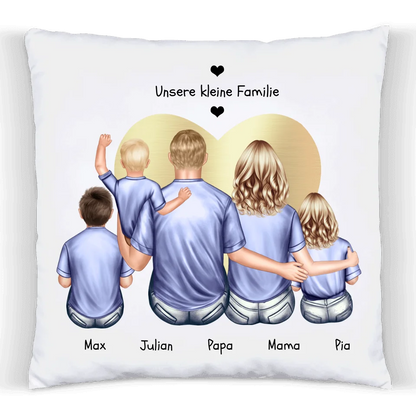 Personalisiertes Kissen Vatertag, Muttertag, Geschenk Papa, Geschenk Mama, Geburtstagsgeschenk Eltern, 3 Kinder