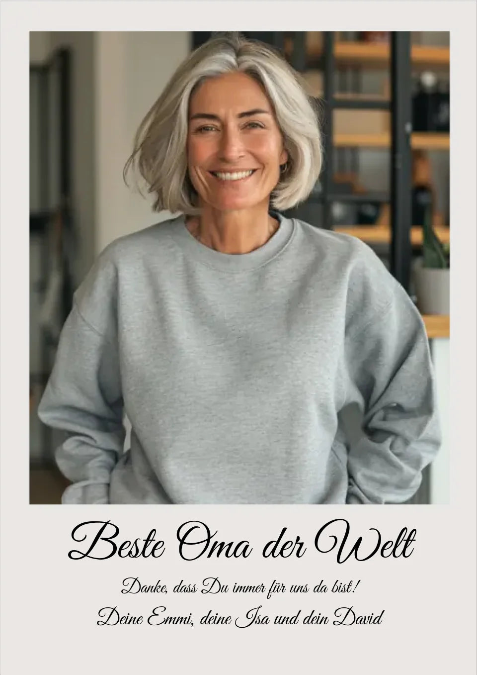 Personalisiertes Fotoposter Geschenk Oma | Muttertagsgeschenk, Geburtstagsgeschenk