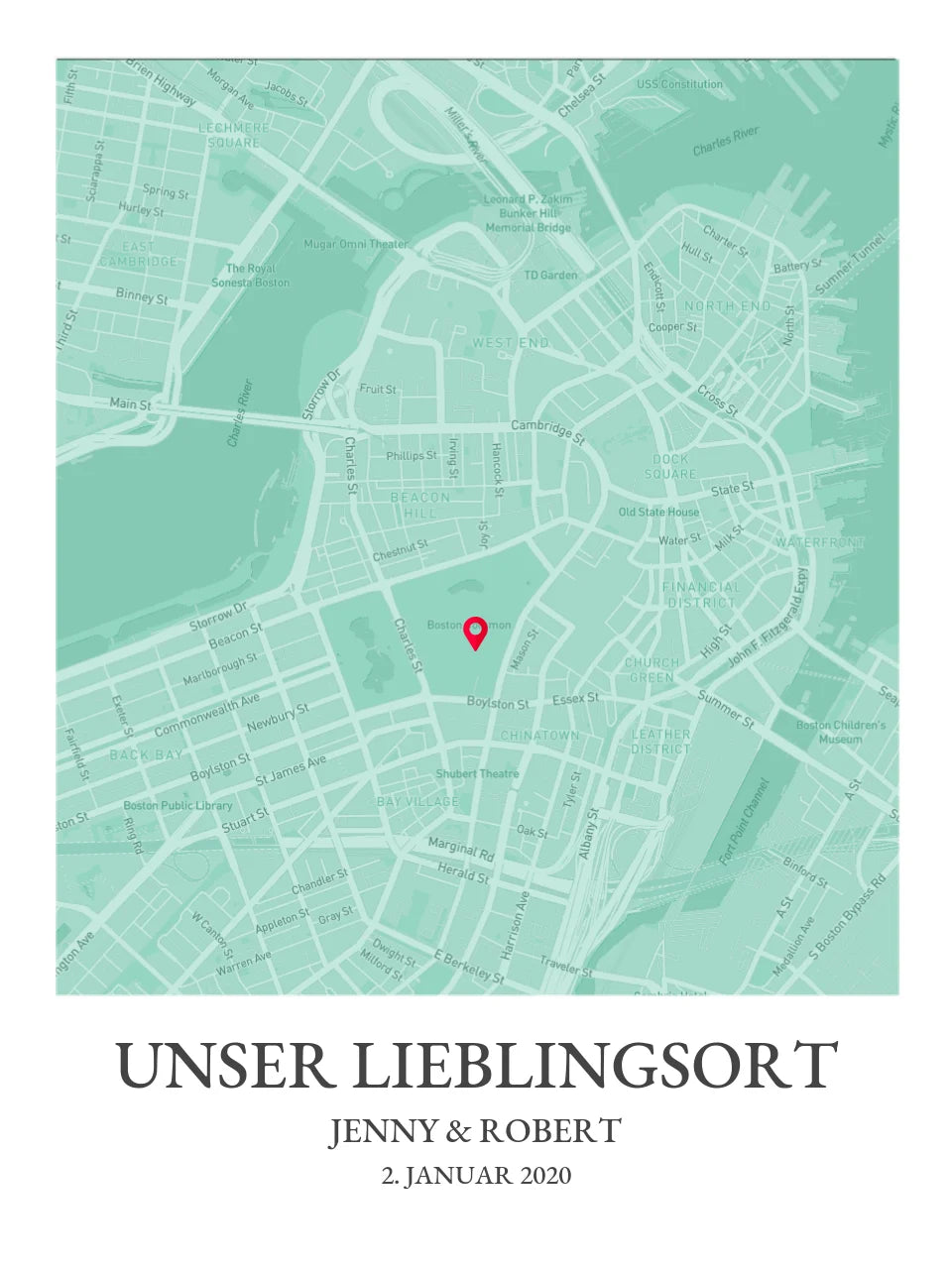 Stadtkarte Poster | Lieblingsort | Personalisiertes Städteposter Map Koordinaten Bild | Umzug