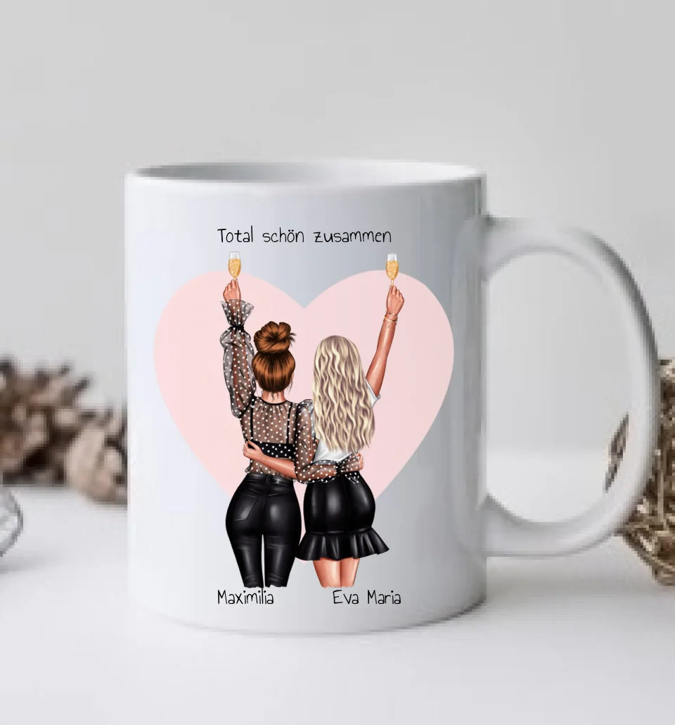 Personalisierte Tasse beste Freundin – Freundschaftsgeschenk zum Geburtstag