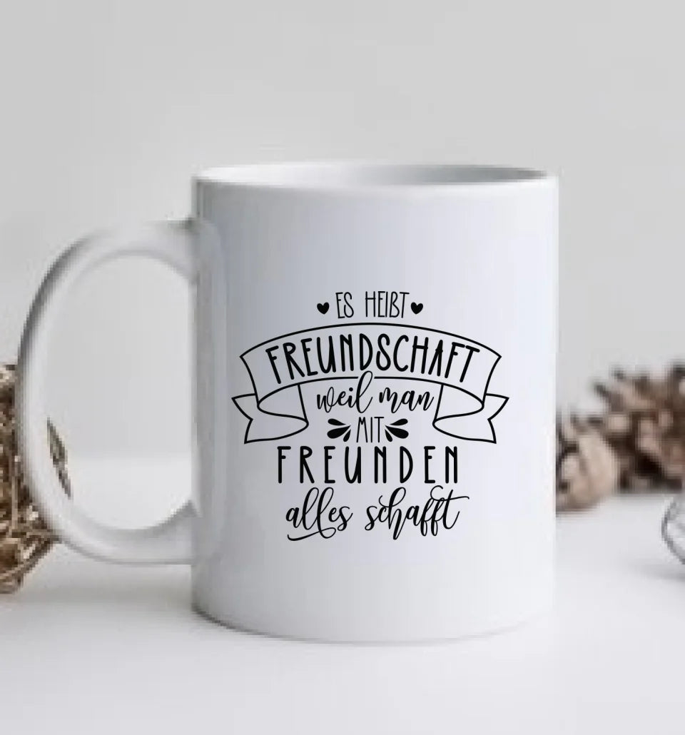 Geschenk Geburtstag Beste Freundin Tasse mit Spruch personalisiert - Geburtstagsgeschenk, Weihnachtsgeschenk 4 Freundinnen