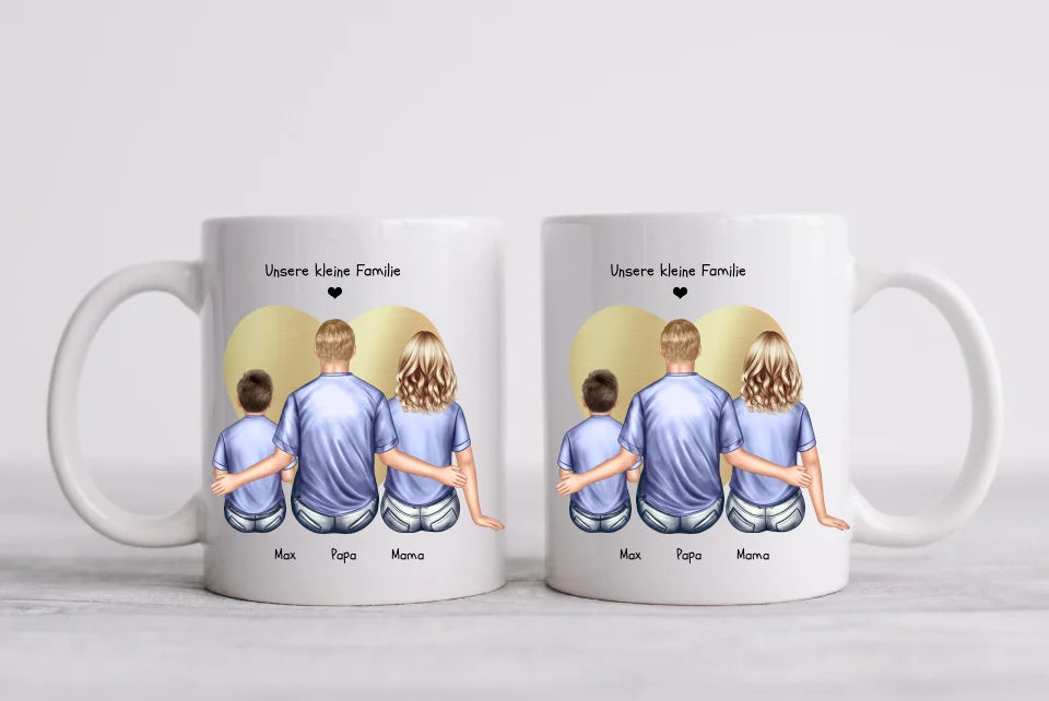 Tasse Geschenk Vatertag - Tasse Geschenk Muttertag Papa Geburtstagsgeschenk - Mama Geburtstagsgeschenk - Personalisiertes Geschenk Familie mit Kind