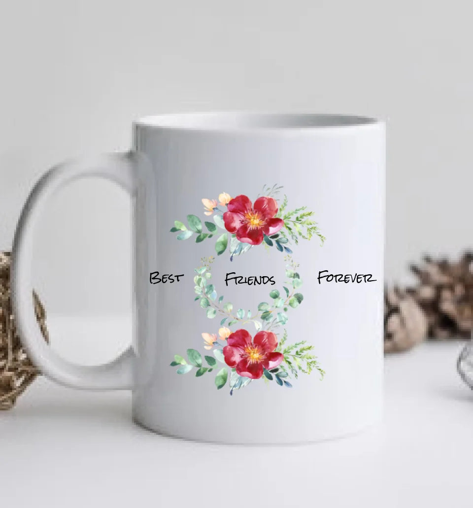 Personalisierte Tasse 3 Beste Freundinnen Geschenk Tasse Freundin, Tassendruck Geschenk Schwester, Weihnachtsgeschenk