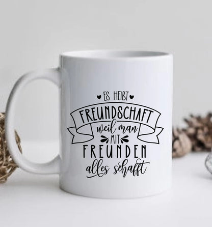 Personalisierte Tasse Geschenk beste Freundin - 2 Beste Freundinnen Geburtstagsgeschenk