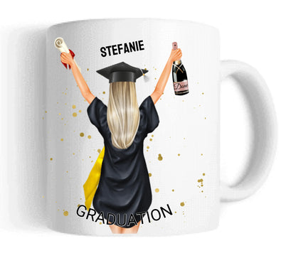 Personalisierte Tasse Schulabschluß, Geschenk Bachelor, Geschenk Master, Geschenk Doktor, Promotion Geschenk Tasse, Abitur, Abi, Berufsausbildung 2024