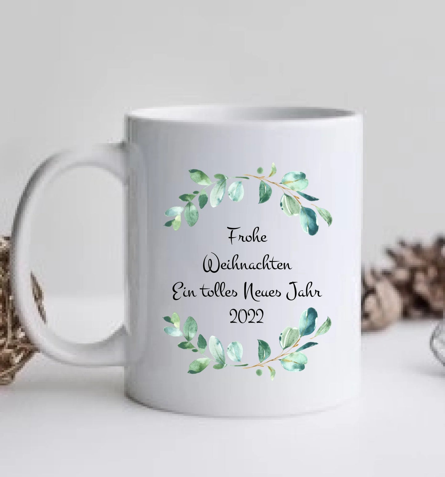 Weihnachtsgeschenk Freundin - 3 Beste Freundinnen Geschenk Kaffeetasse Weihnachtstasse personalisiert-Kaffeebecher