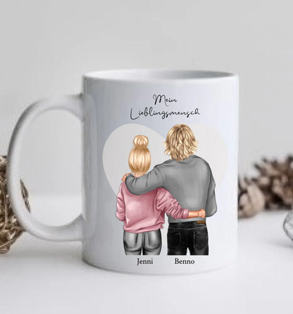 Personalisierte Tasse, Valentinstag Geschenk, Lieblingsmensch Partnerschaft Geschenk Tasse, Geschenk Freund, Freundin, Partner