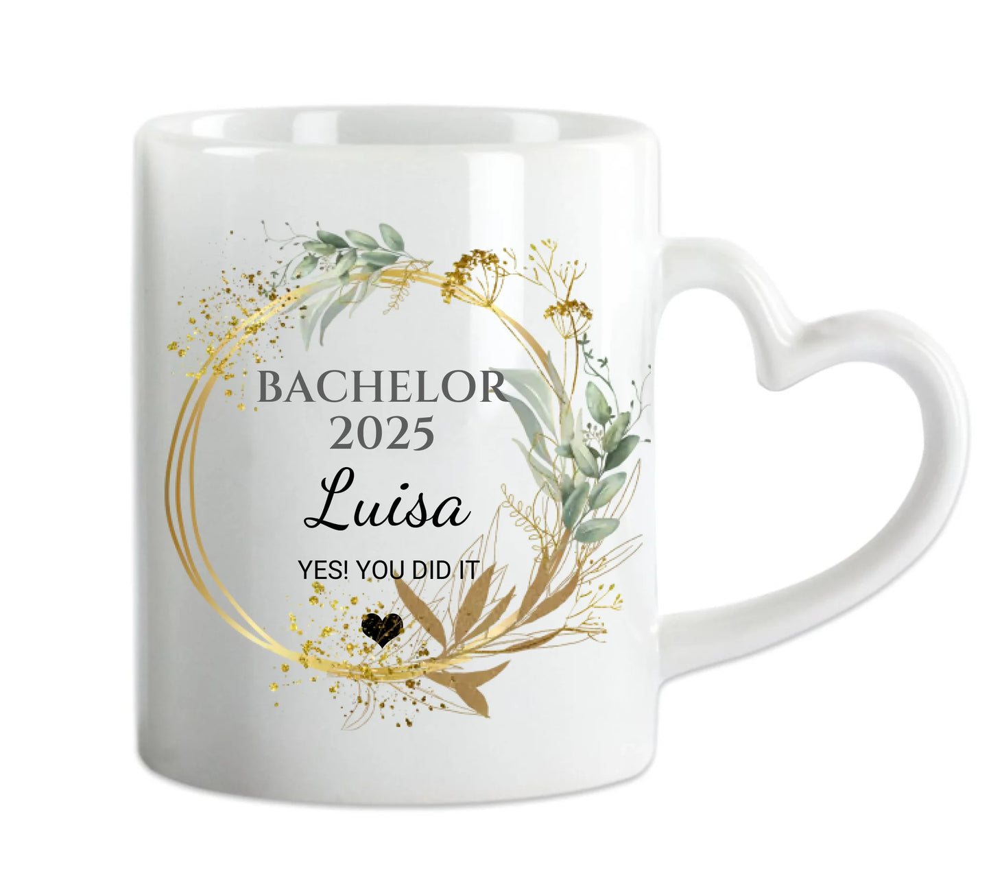 Geschenk BACHELOR Master Doktor Abitur - Personalisierte Tasse