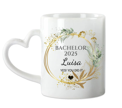 Geschenk BACHELOR Master Doktor Abitur - Personalisierte Tasse