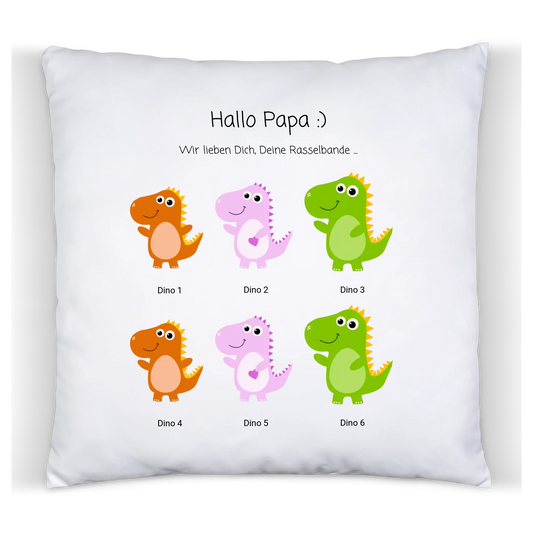 Geschenk personalisiert für Papa / Vater Kind Kissen |  Geschenk zum Vatertag & Geburtstag