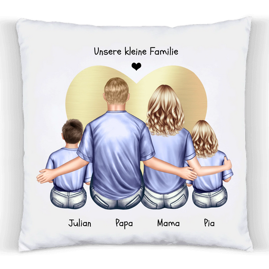 Personalisiertes Kissen Vatertag, Muttertag, Geschenk Papa, Geschenk Mama, Geburtstagsgeschenk Eltern , 2 Kinder