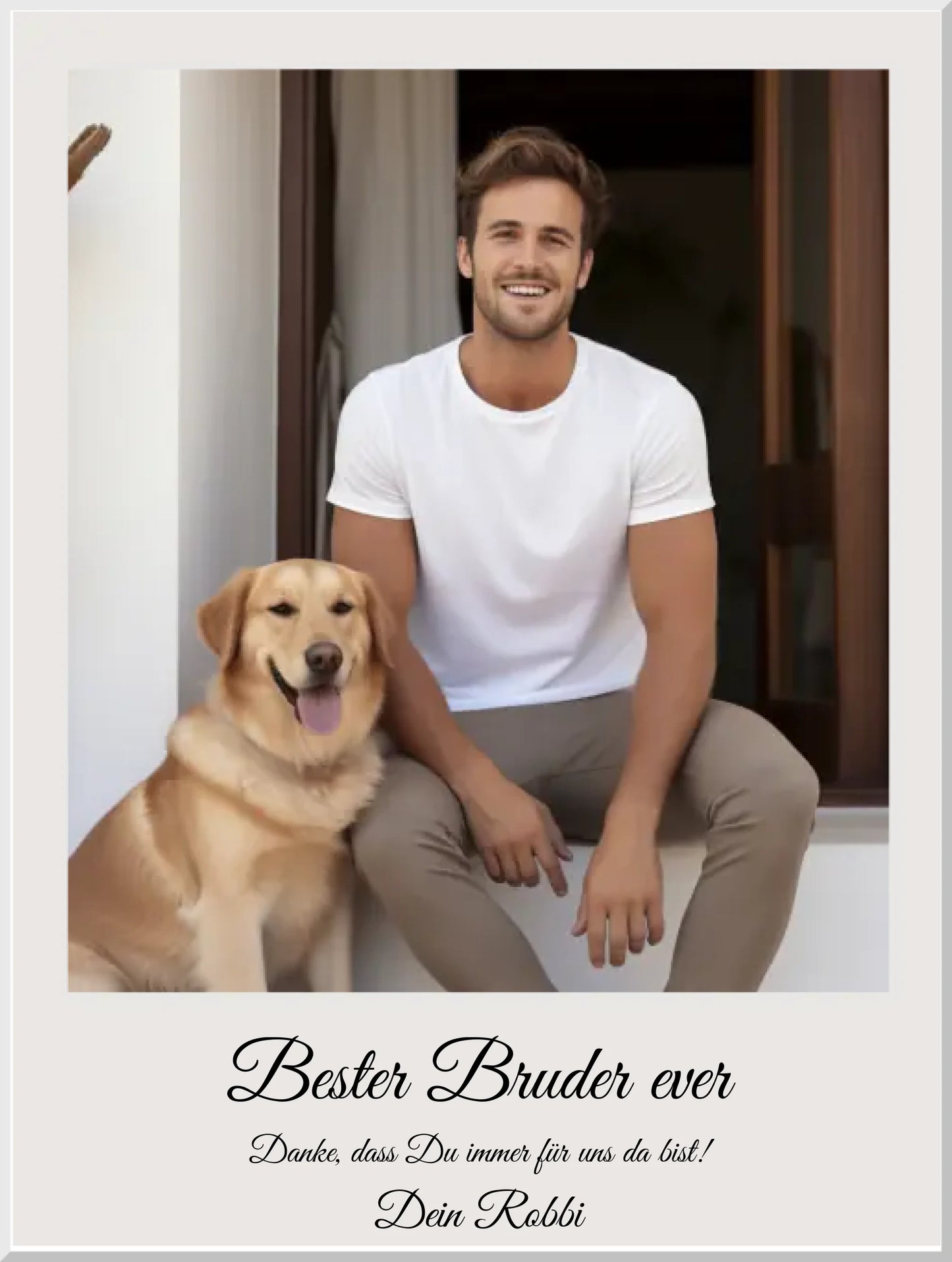 Fotoposter Geschenk Bruder oder bester Freund Geburtstagsgeschenk, Weihnachtsgeschenk