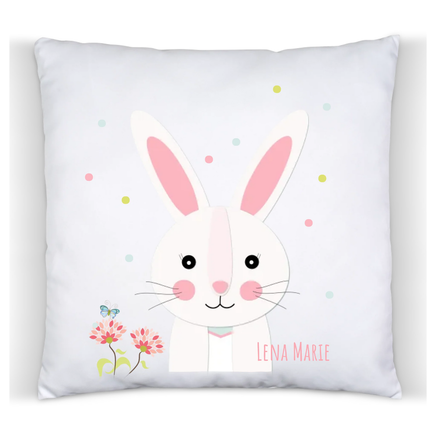 Kind Ostergeschenk kuscheliges Osterhase Kinderkissen mit Namen