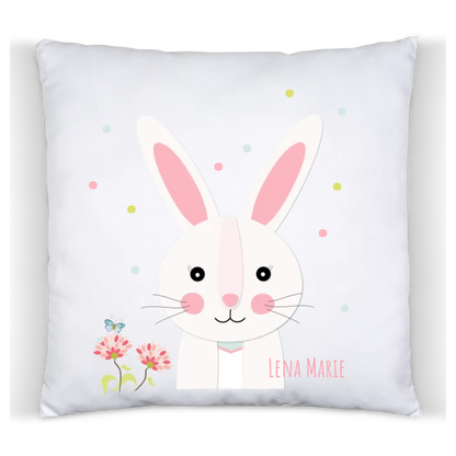 Kind Ostergeschenk kuscheliges Osterhase Kinderkissen mit Namen