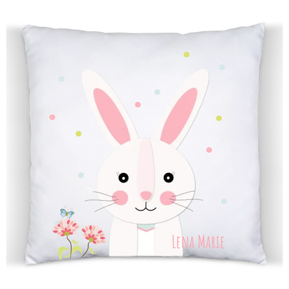Kind Ostergeschenk kuscheliges Osterhase Kinderkissen mit Namen