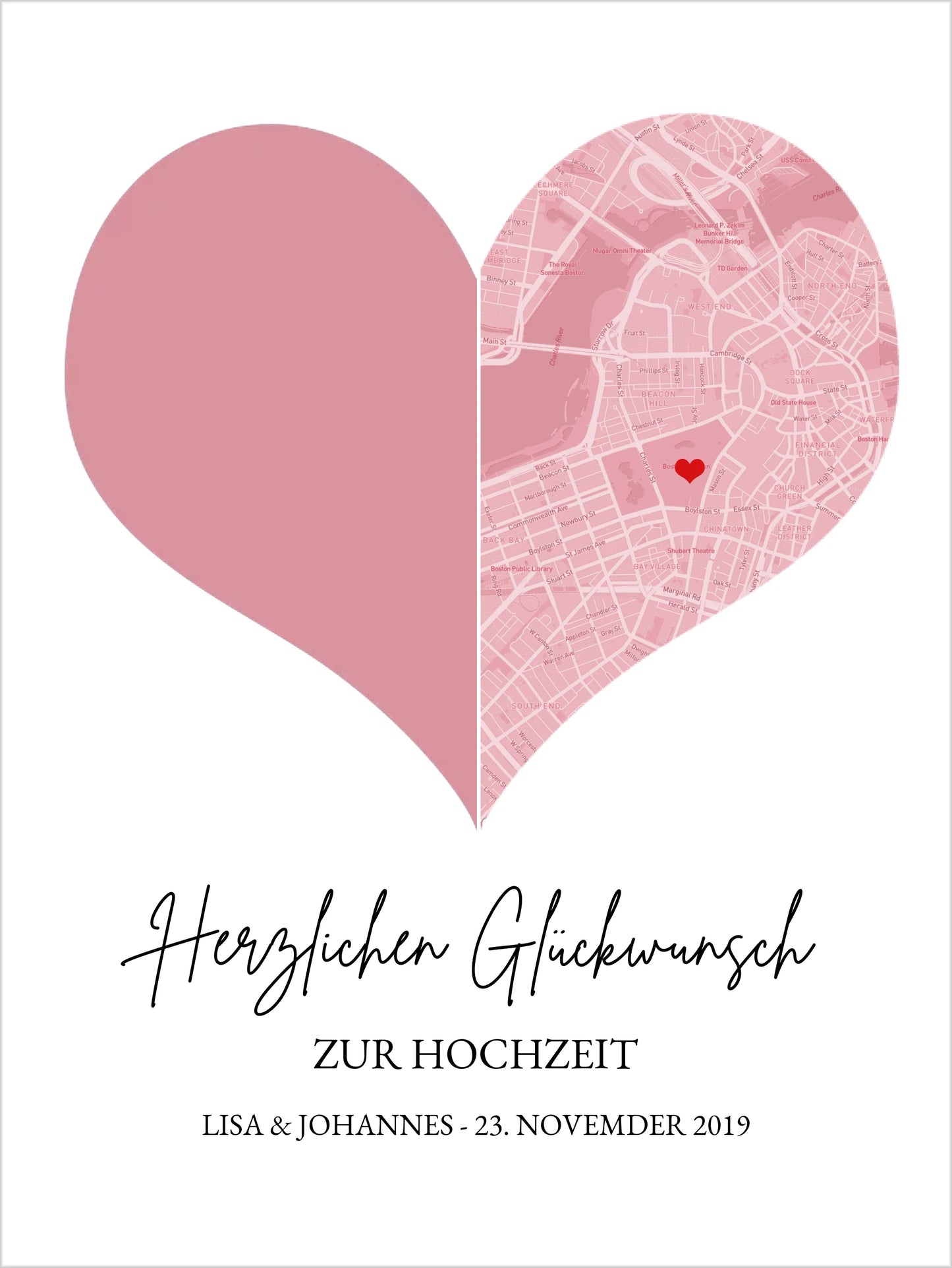 Hochzeitsgeschenk Stadtkarte Poster Geschenk mit Foto | Koordinaten Fotoposter zur Hochzeit | Hochzeitstag Jahrestag Valentinstag