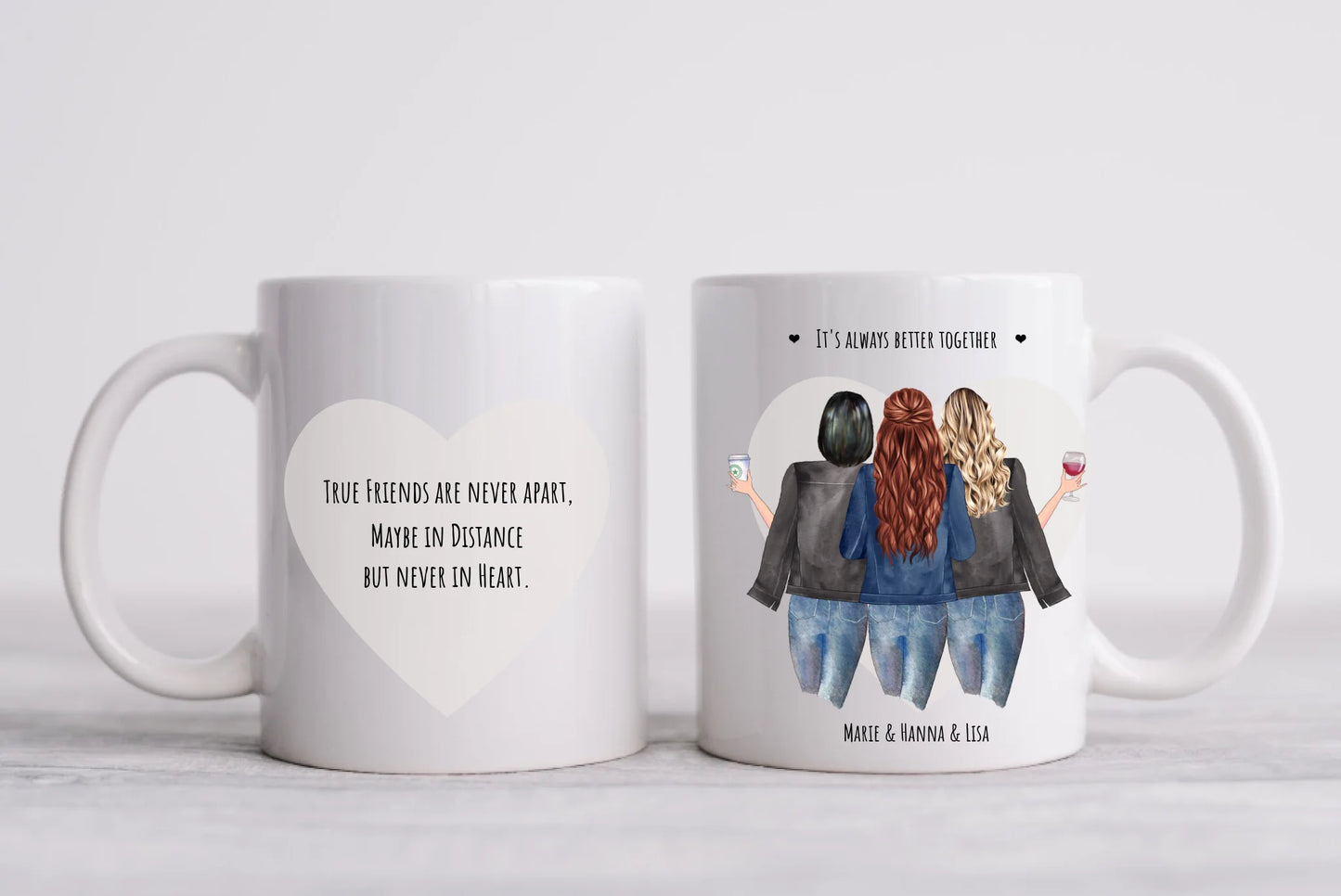 Beste Freundin Tasse personalisiert - Geschenk Schwester, Mama, Kollegin Geburtstag