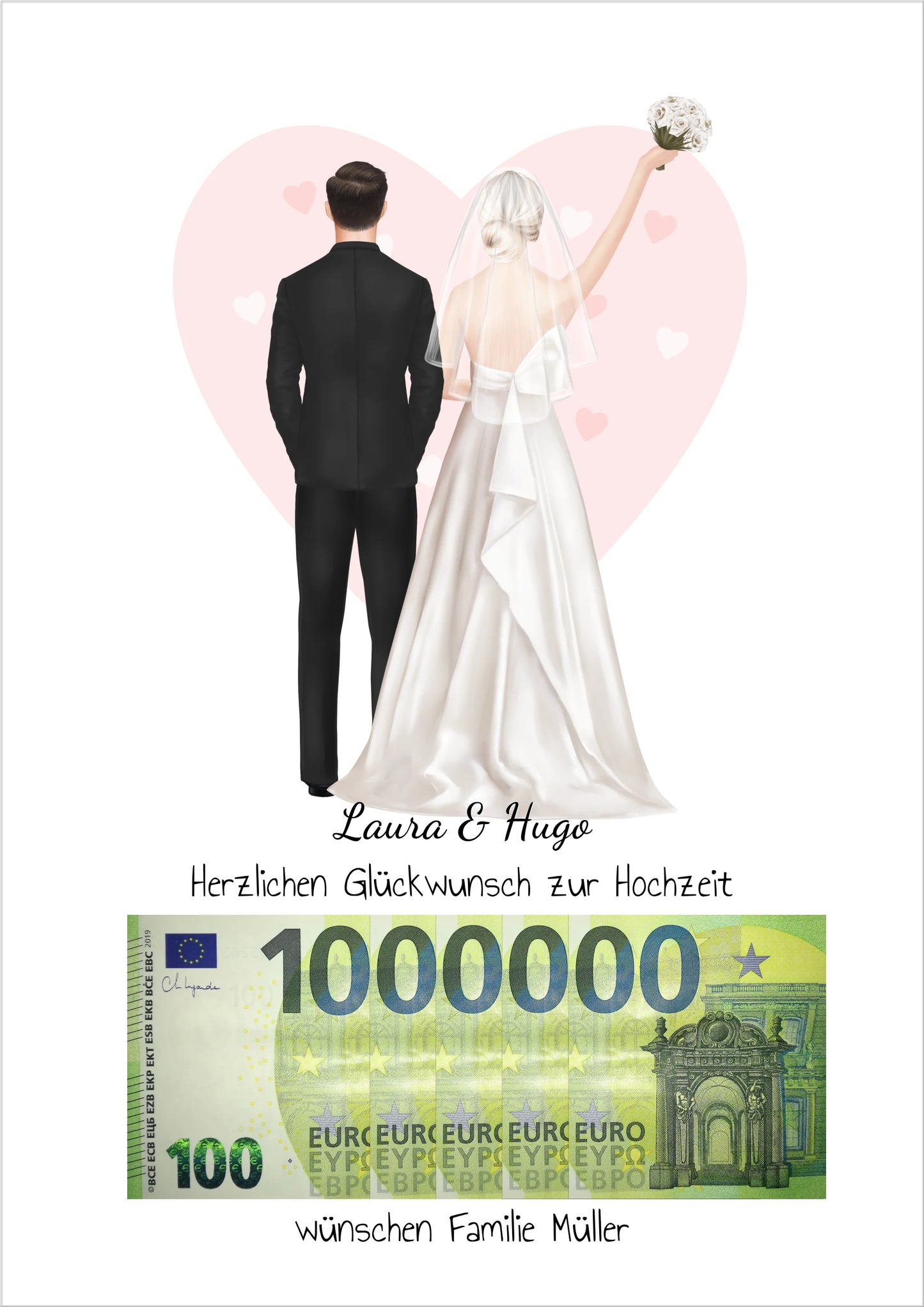 Geldgeschenk Wunscherfüller - zur Hochzeit - Brautpaar Hochzeitsgeschenk
