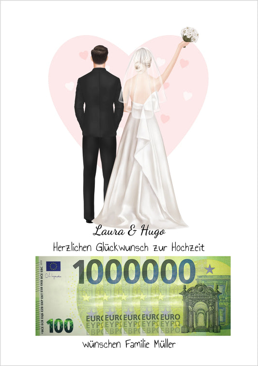 Geldgeschenk Wunscherfüller - zur Hochzeit - Brautpaar Hochzeitsgeschenk