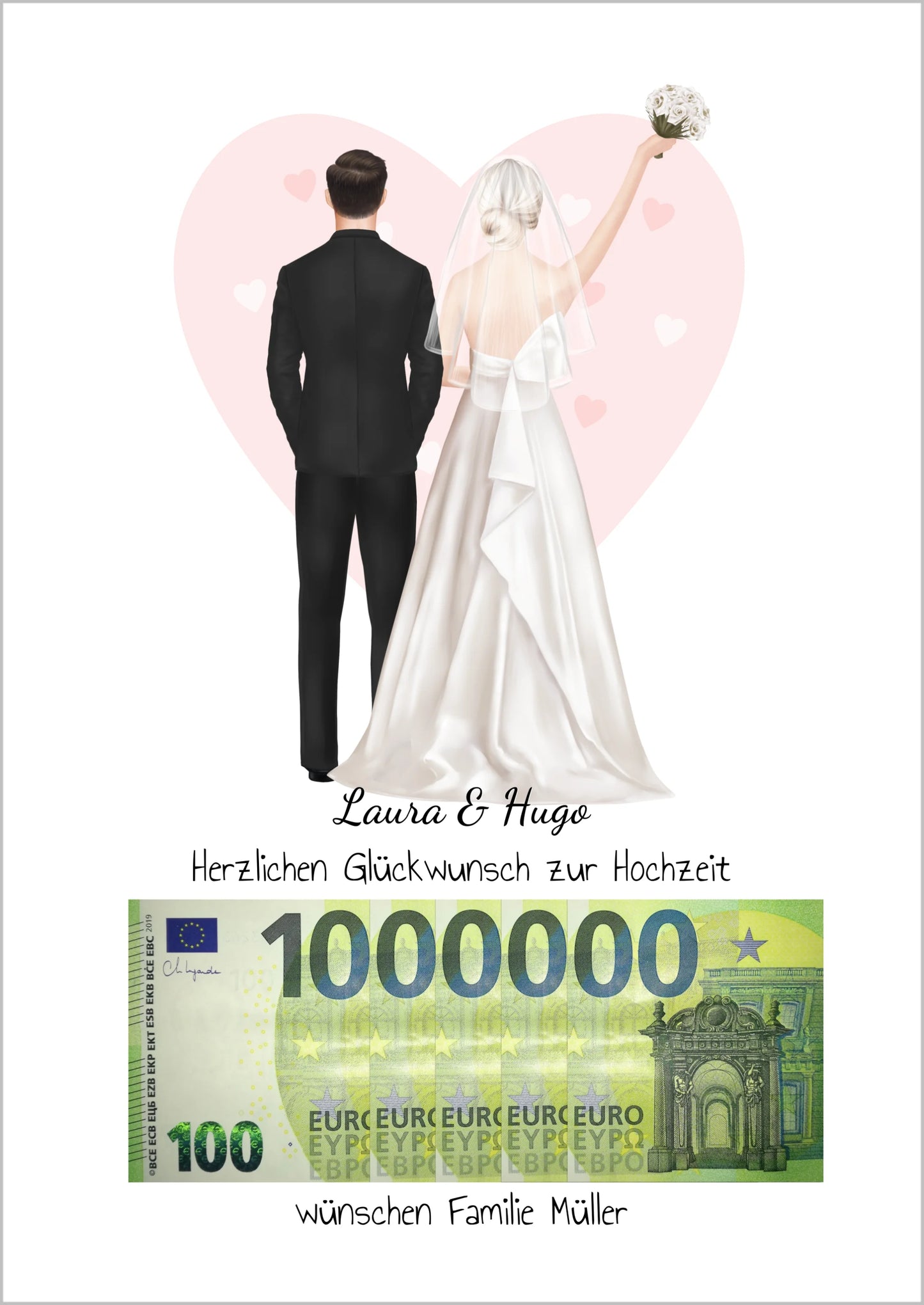 Geldgeschenk Wunscherfüller - zur Hochzeit - Brautpaar Hochzeitsgeschenk