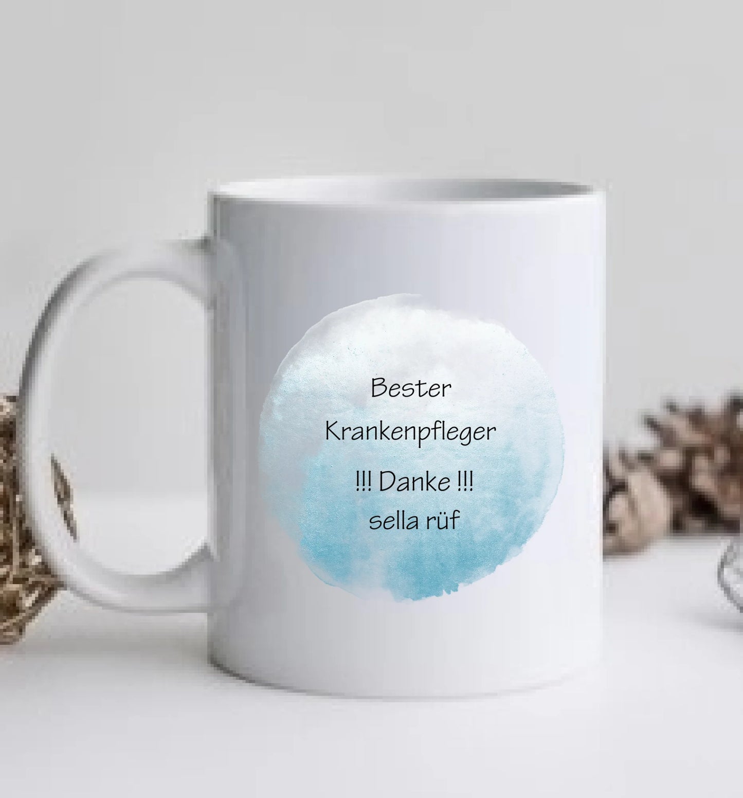 Krankenpfleger, Personalisierte Tasse Kaffeebecher, Danke Geschenkidee Kollege, Pfleger