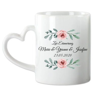 2 Trauzeuginnen Tasse Geschenkidee - Brautgeschenk - Hochzeitsgeschenk - Personalisierte Hochzeitstasse - Geschenk Brautpaar