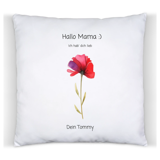 Personalisiertes Blumenkissen -  Geschenk Oma / Geschenk Opa von Enkelkindern