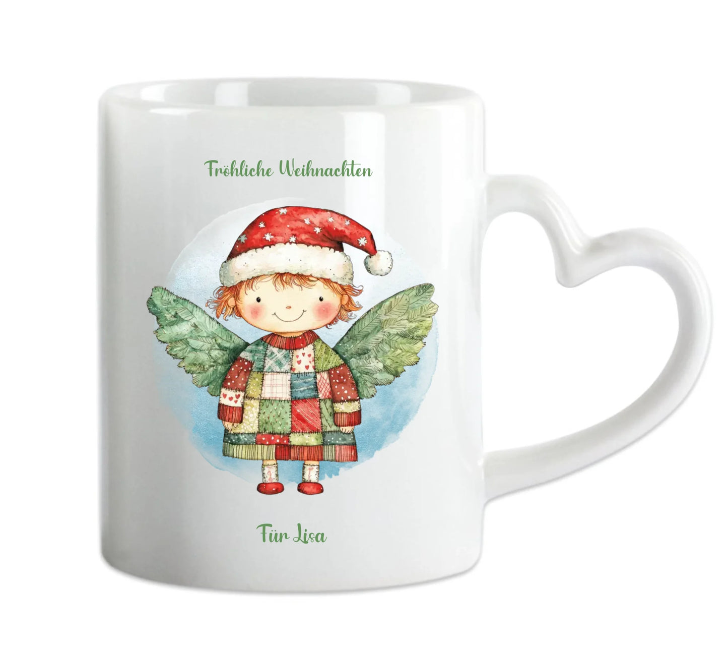 "Weihnachtsengel" Personalisierte Tasse Junge - Nikolausgeschenk, Weihnachtsgeschenk Kinder