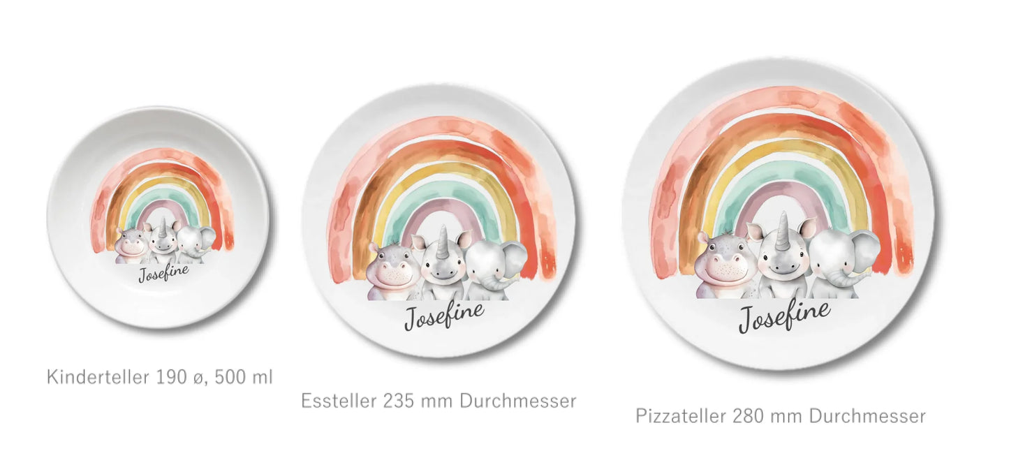 Kinderteller + flacher + Pizzateller