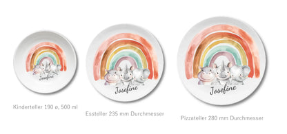 Kinderteller + flacher + Pizzateller
