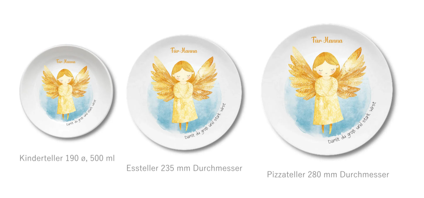 Kinderteller + flacher + Pizzateller