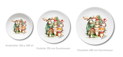 Kinderteller + flacher + Pizzateller