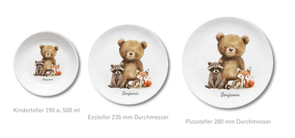 Kinderteller + flacher + Pizzateller