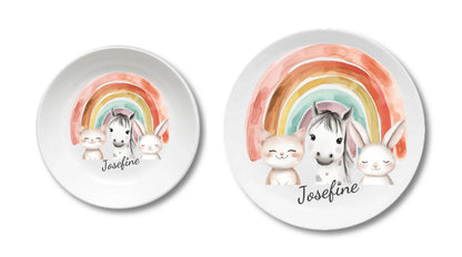 Kinderteller + flacher Teller