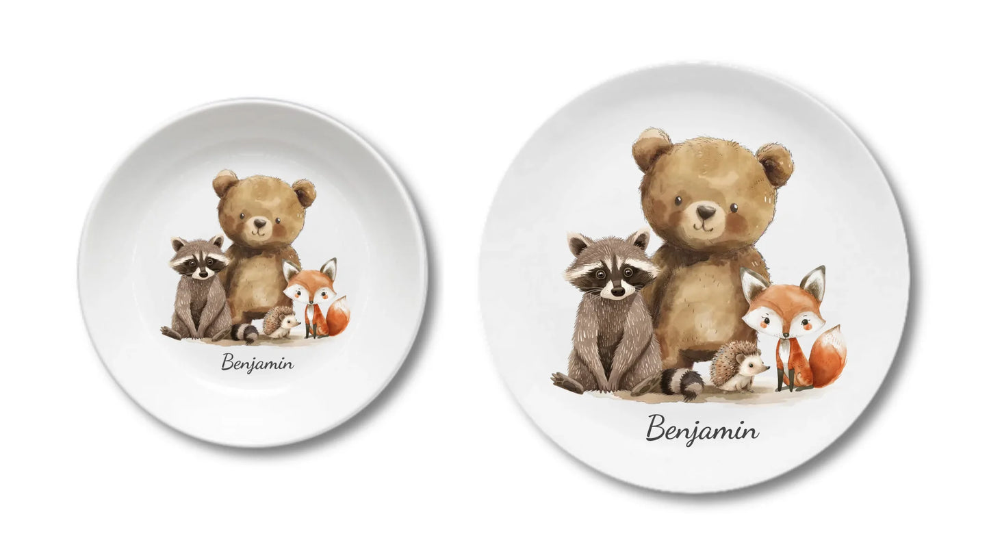 Kinderteller + flacher Teller