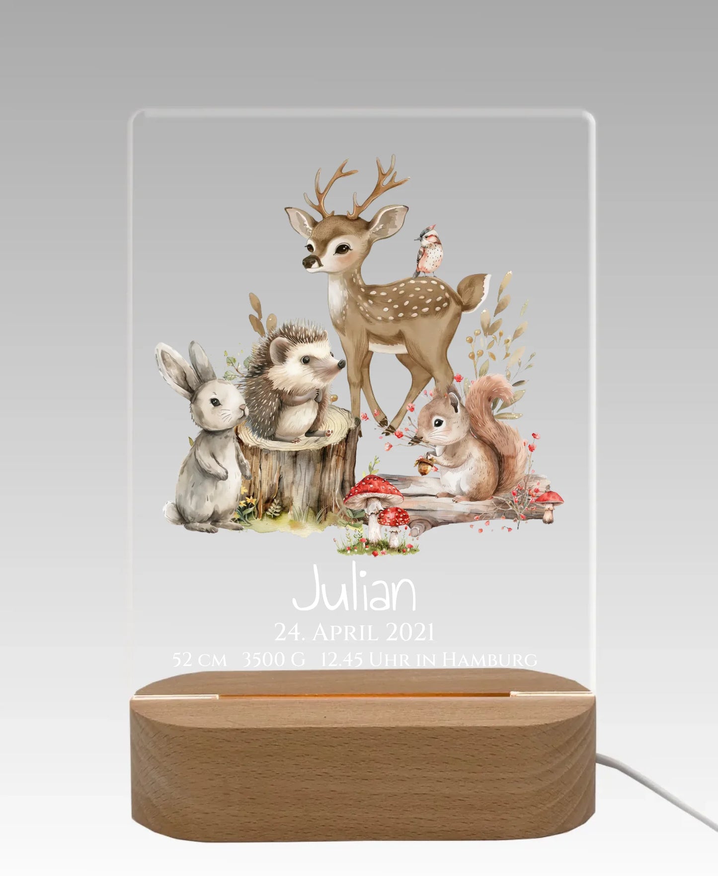 Licht aus - grauer Hintergrund