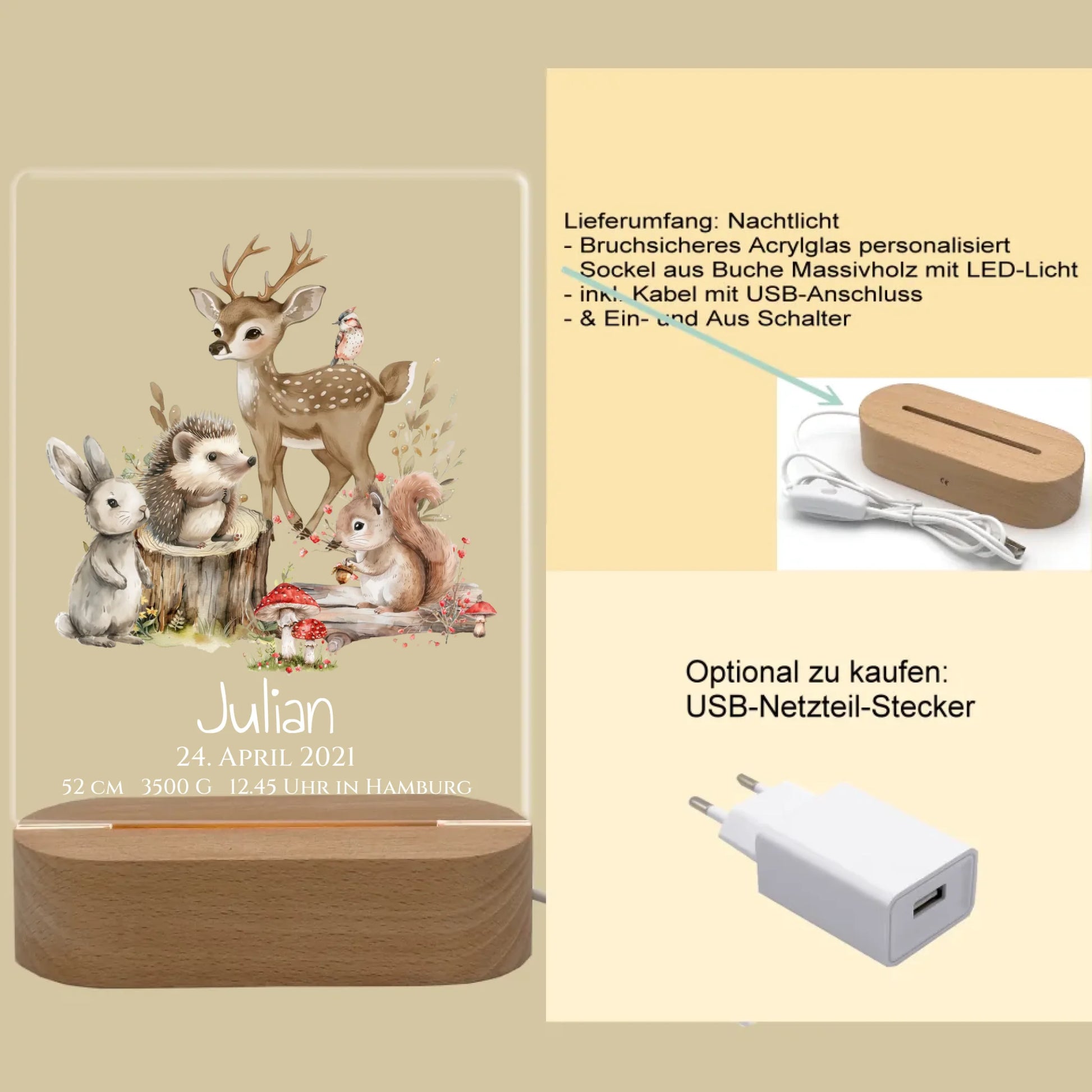 Produktinfo rechteckiges 3