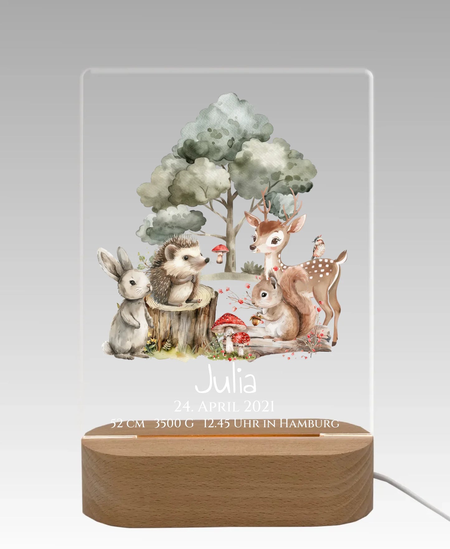 Licht aus - grauer Hintergrund