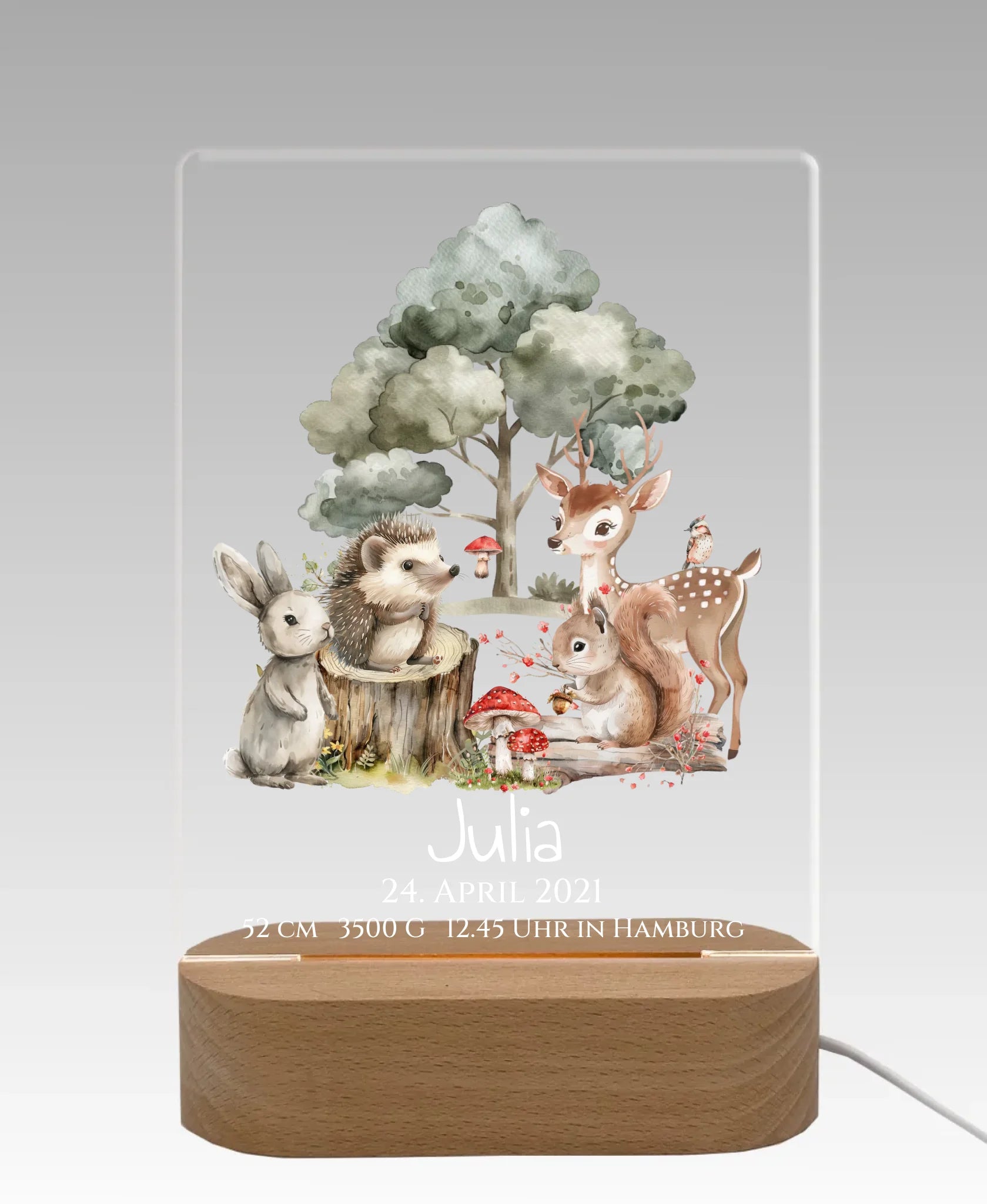 Licht aus - grauer Hintergrund