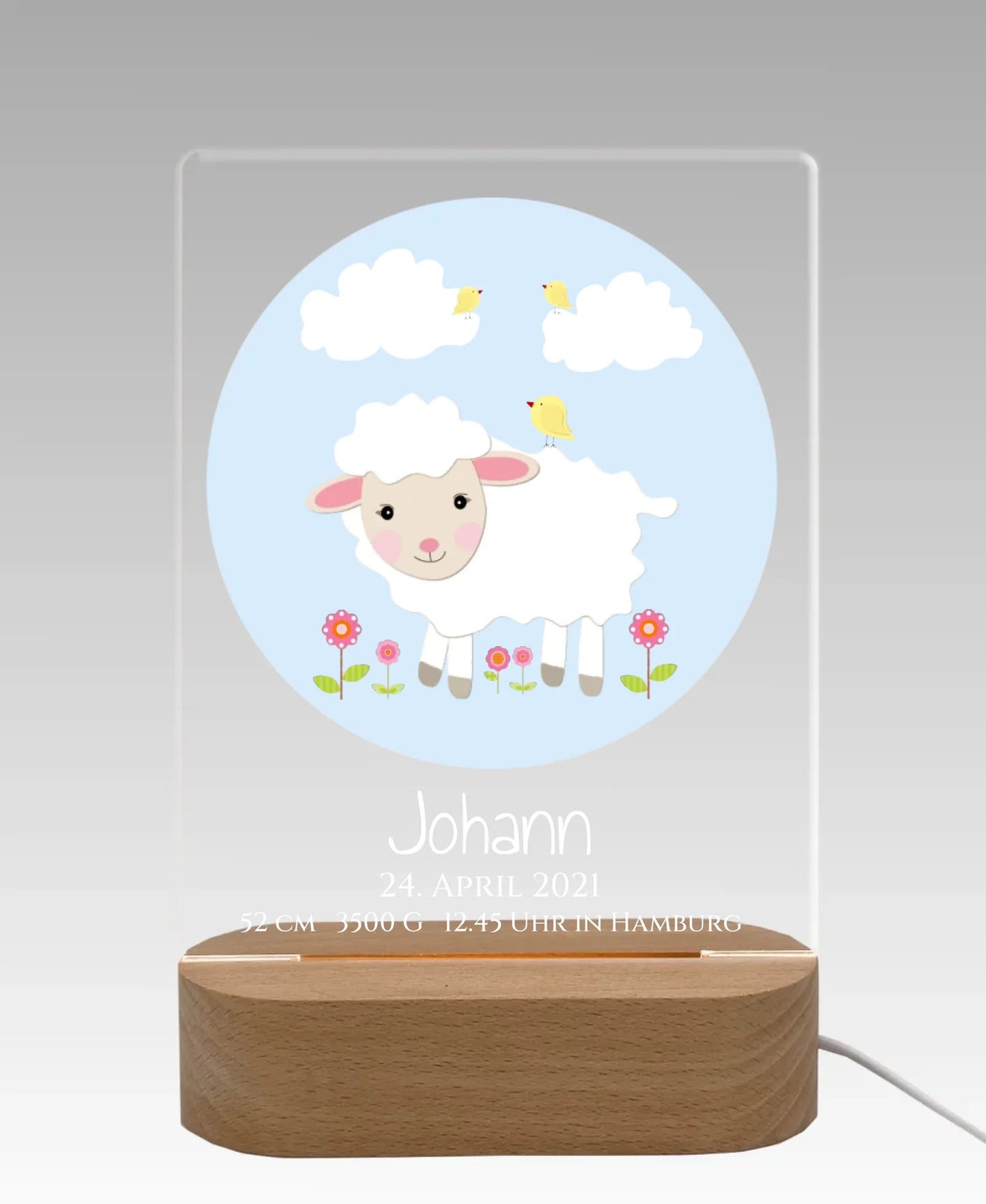 Licht aus - grauer Hintergrund