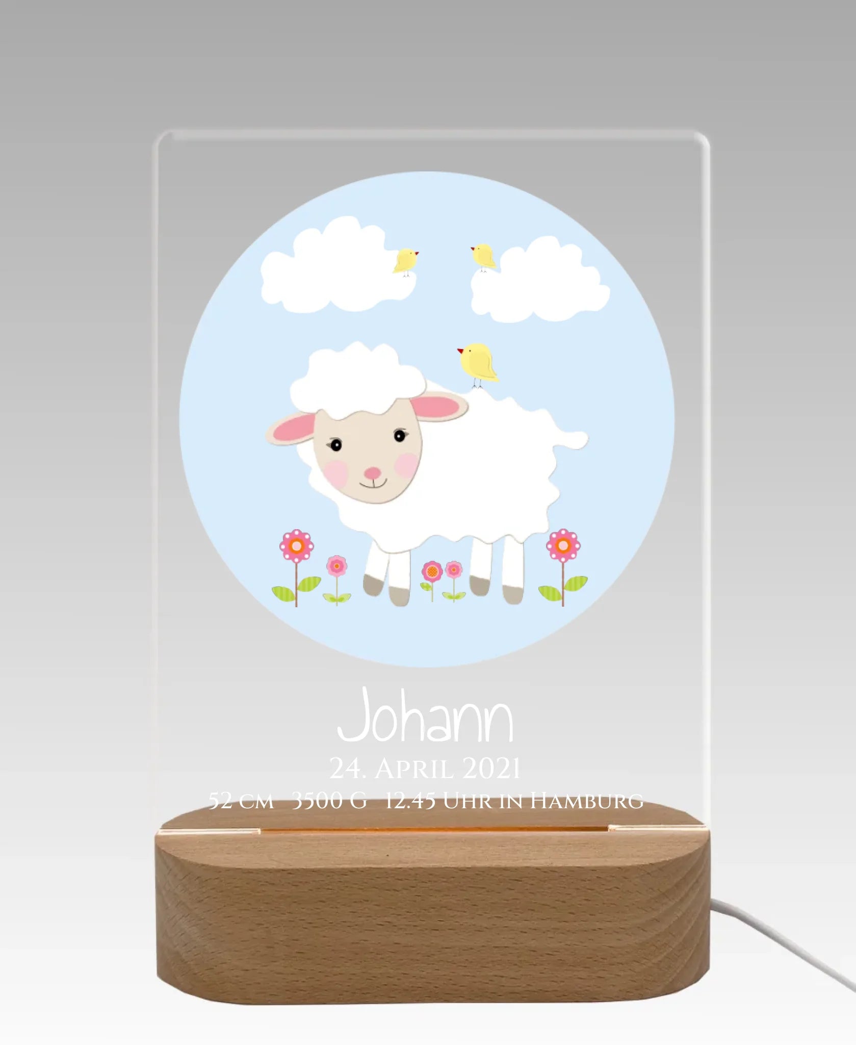 Licht aus - grauer Hintergrund