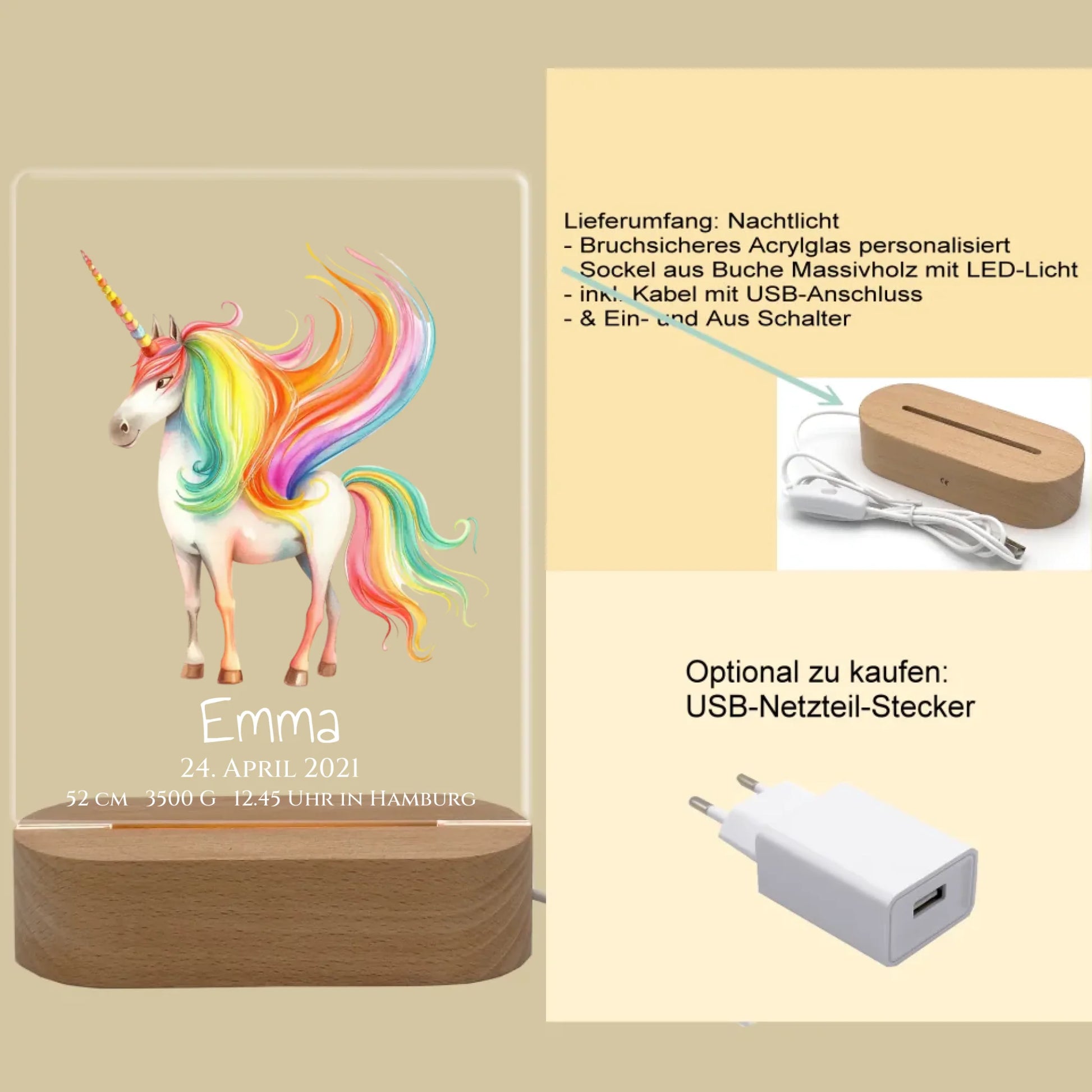 Produktinfo rechteckiges 3