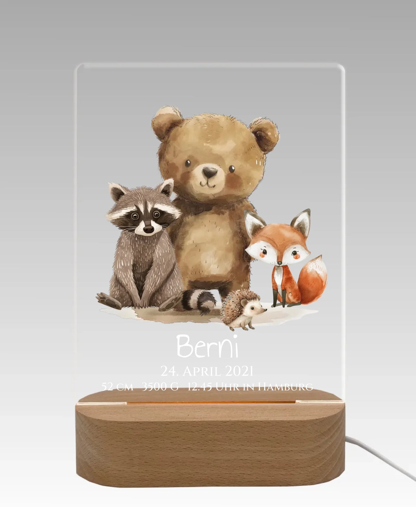 Licht aus - grauer Hintergrund