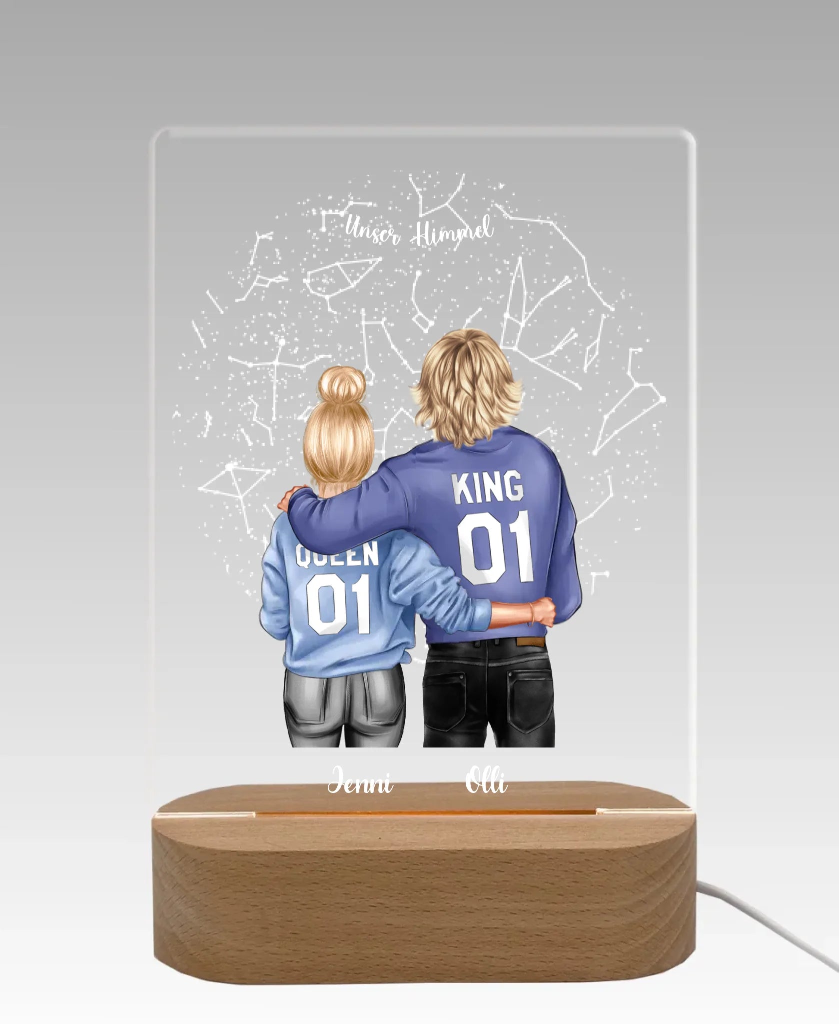 Licht aus - grauer Hintergrund