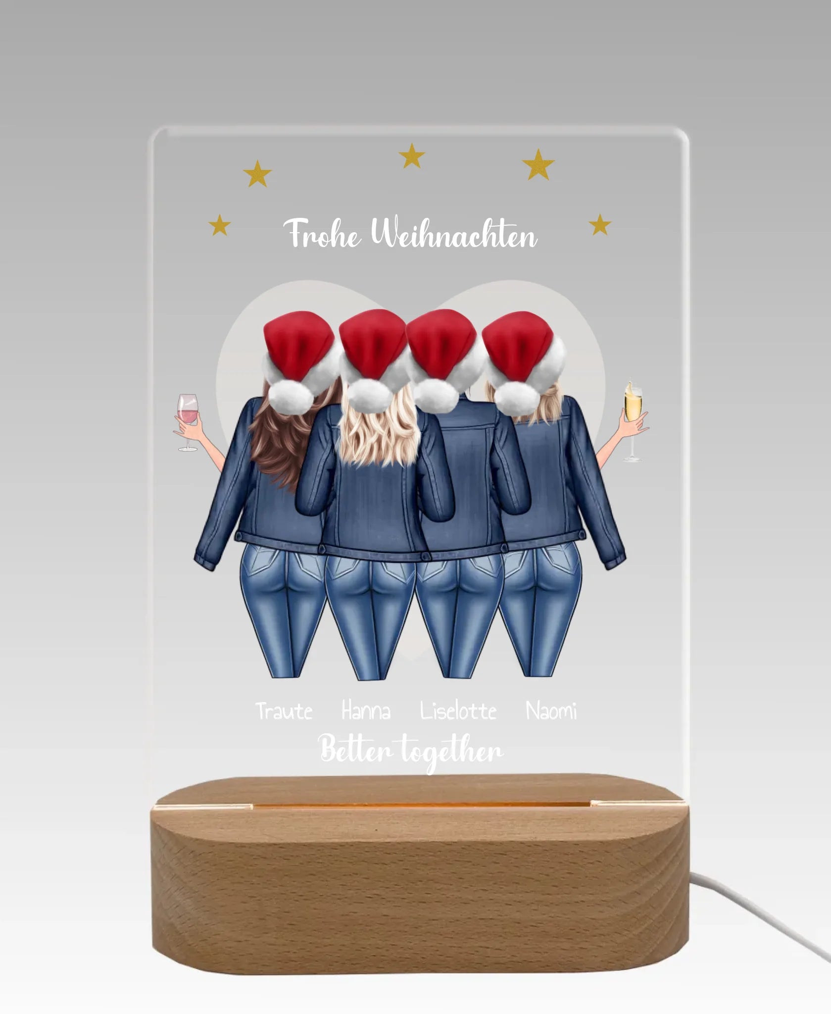 Licht aus - grauer Hintergrund