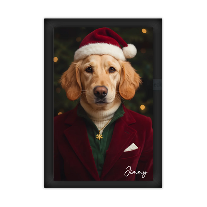 Hund Portrait - Hundeposter Weihnachtsgeschenk personalisiert - Geburtstagsgeschenk