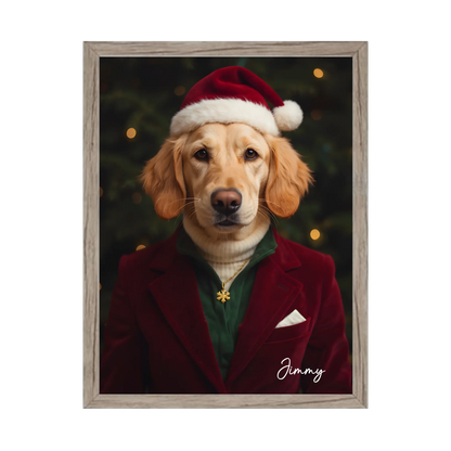 Hund Portrait - Hundeposter Weihnachtsgeschenk personalisiert - Geburtstagsgeschenk