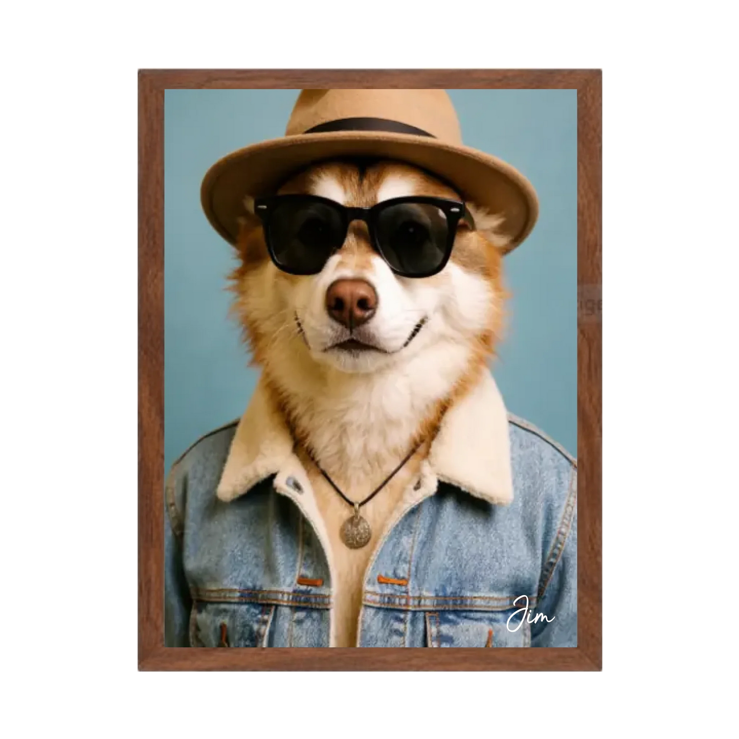 Hund Portrait - Hundeposter personalisiert - Weihnachtsgeschenk & Geburtstagsgeschenk