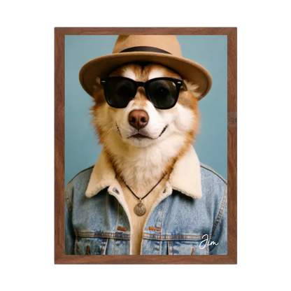 Hund Portrait - Hundeposter personalisiert - Weihnachtsgeschenk & Geburtstagsgeschenk