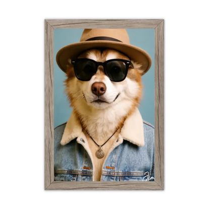 Hund Portrait - Hundeposter personalisiert - Weihnachtsgeschenk & Geburtstagsgeschenk